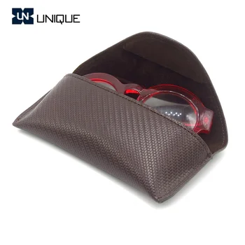 Fashion PU Leather Cover Sunglasses Case for Women Men Handmade 2022 New  Portable Soft Glasses Pouch