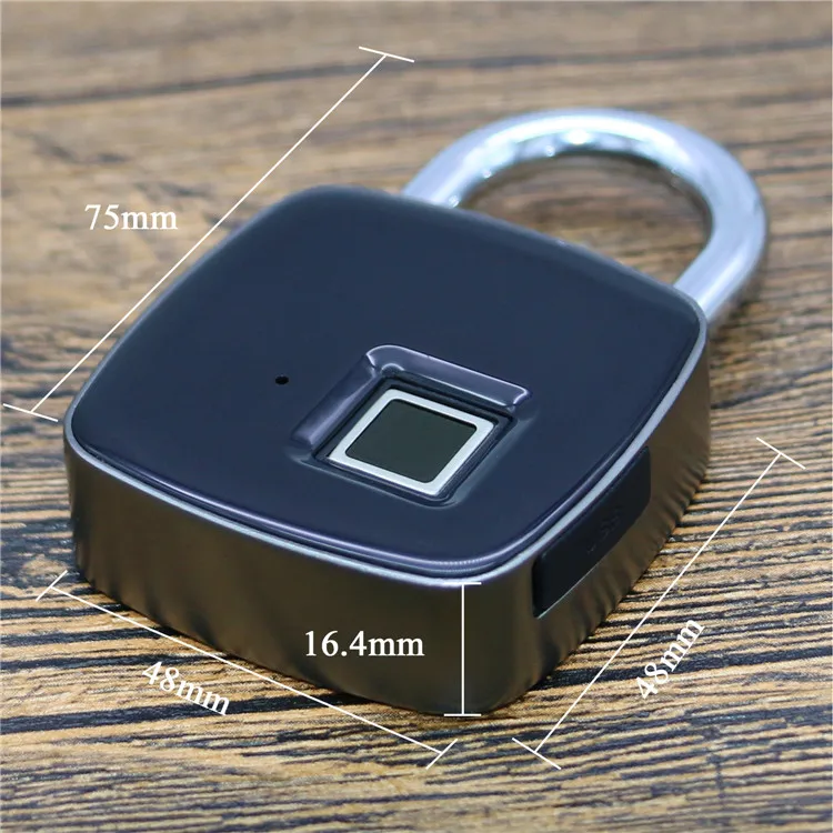 Antique Multi Use Finger Print Electronic Padlock Small Smart Fingerprint Padlock