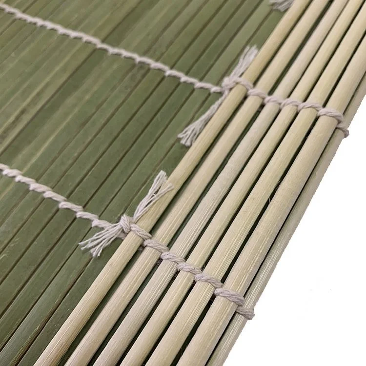 
Лидер продаж, японский Бамбуковый Коврик Для Роллинга суши 23*24 см, натуральный зеленый Бамбуковый ролл для суши, инструменты для приготовления пищи 