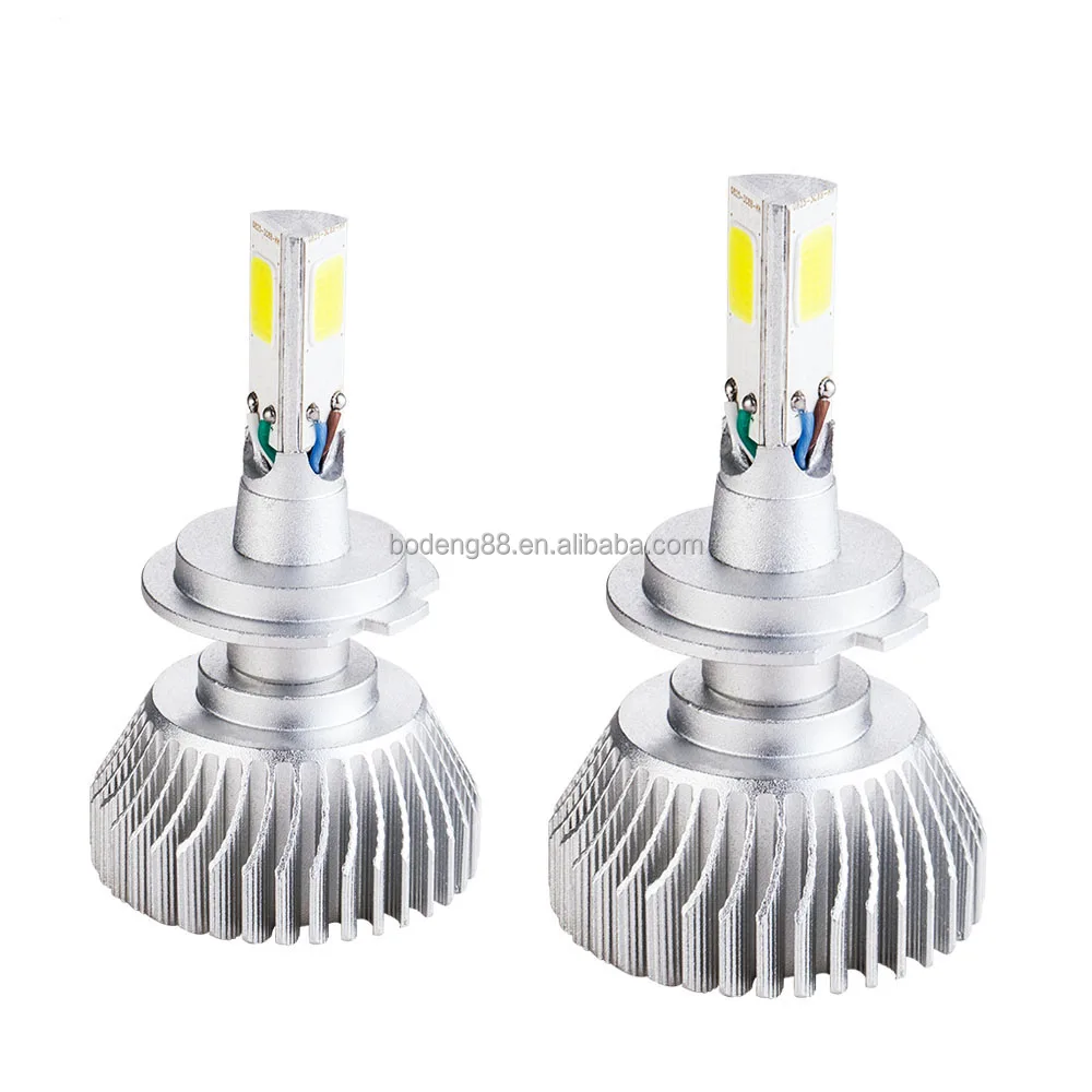 Самые яркие фары на рынке T3 H7 H4 H1 H9005 H9006 881 36 Вт светодиодная фара с 3 сторонами Светодиодная лампа для фар