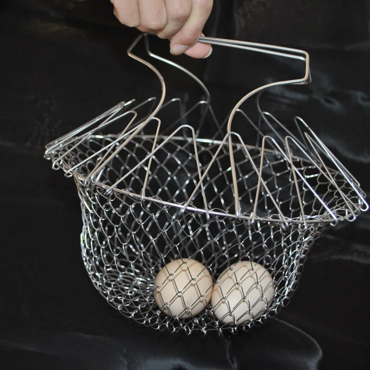 Складная корзина для жарки из нержавеющей стали/сито дуршлага сетчатый фильтр