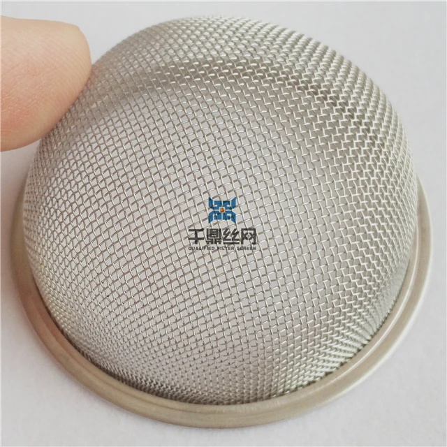 Изогнутый сетчатый фильтр с оправой из нержавеющей стали 304