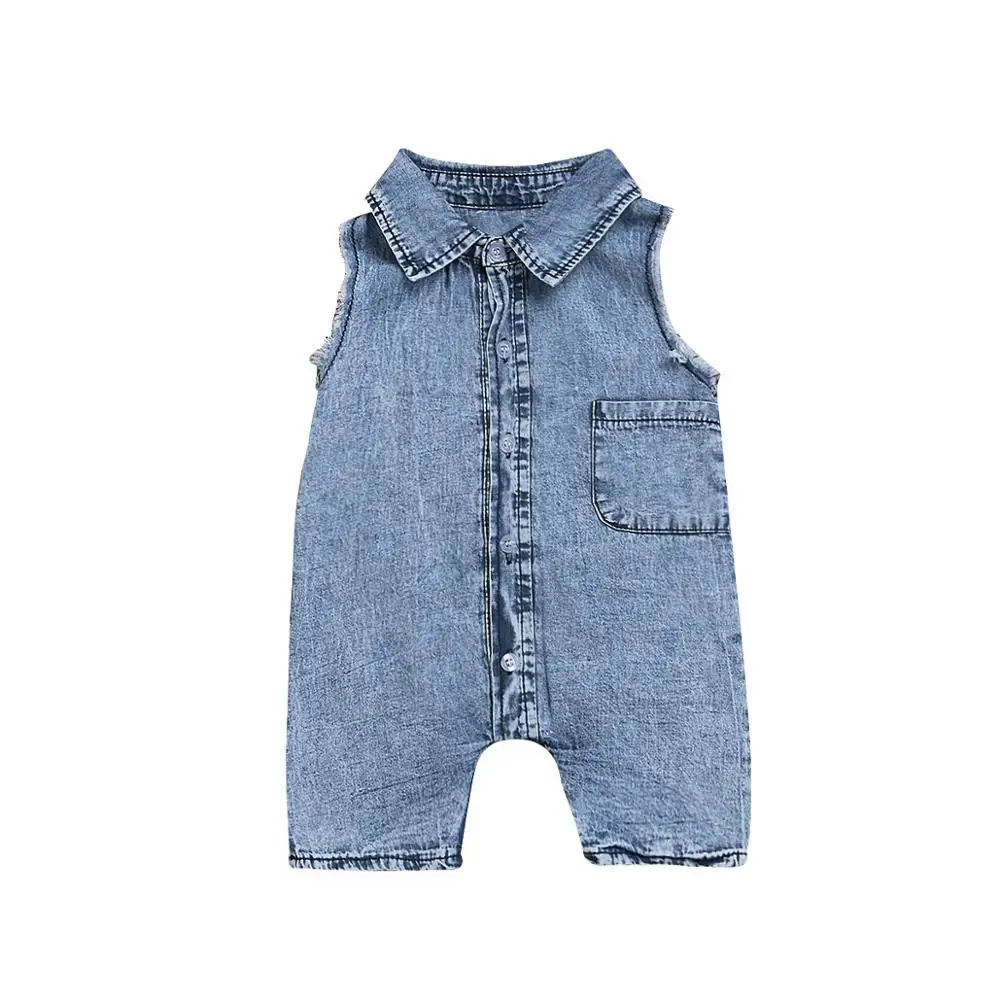 815 Infant Kids Baby Girls Denim Jumpsuit Work Clothes One Piece Toddler Standing Collar Pocket Short Sleeve Romper For Children Buy Baby Jumpsuit Clothes Baby Denim One Piece Infant Short Sleeve Romper Product