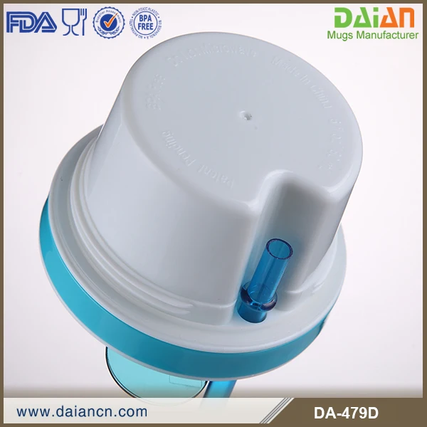 
 16 унций BPA- free пищевая двухслойная пластиковая соломенная чашка стакан для закусок для детей  