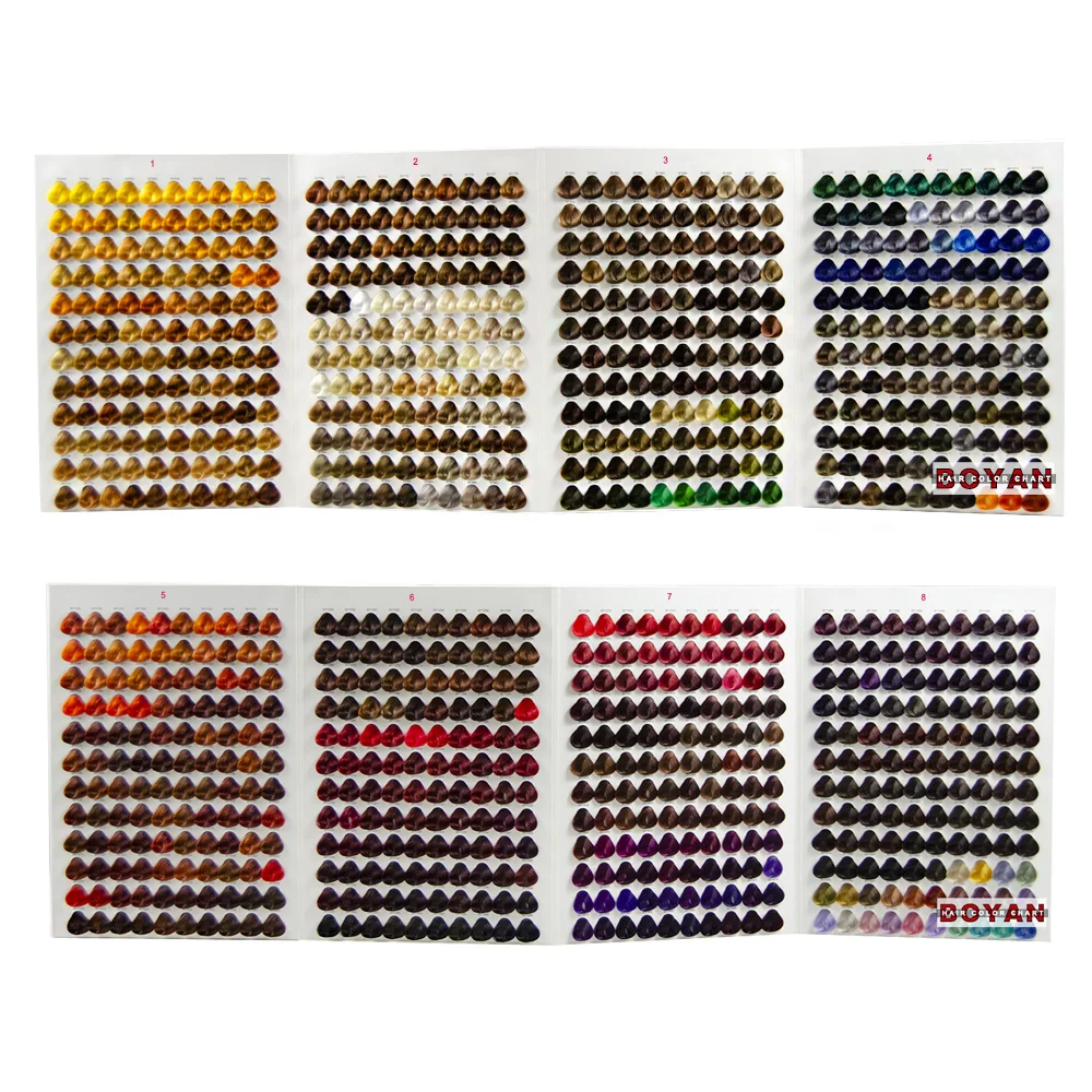 54 Colors Vb Salon Hair Color Chart - China Color Chart and Color Sheet  price