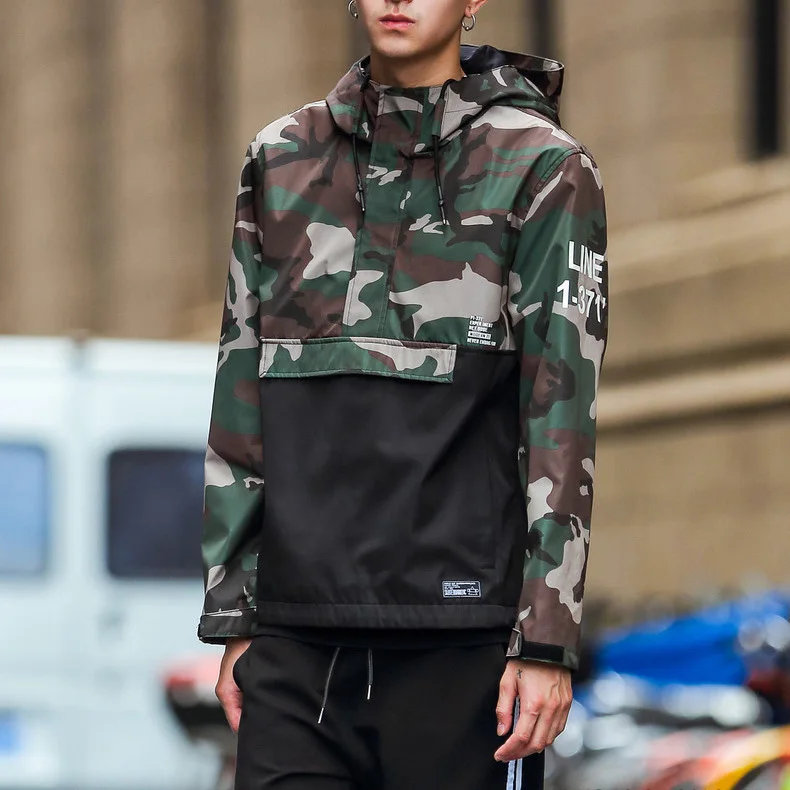 pullover camo jacket
