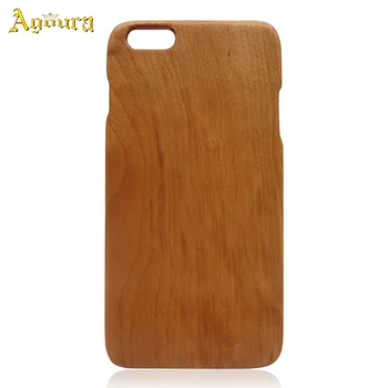 100% real cherry wood single one wooden smartphone case for iphone 6 plus back cover,all phone models wooden case available
