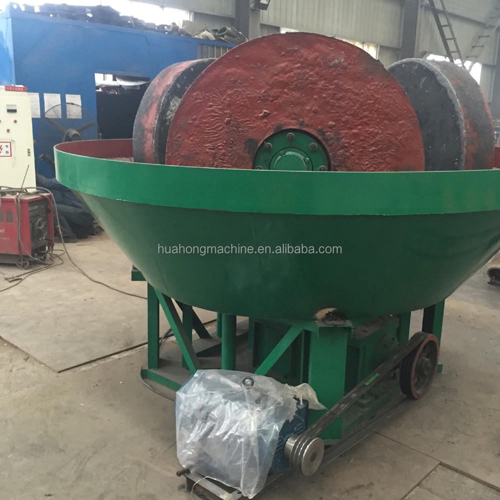 
С мельницей CIQ gold pan mill, Золотая мельница wet pan с ISO 