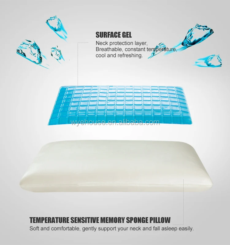 Контурные пены памяти хлеб формы подушка бамбука и сетки ткань подушка