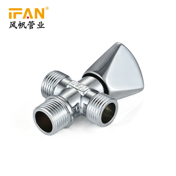 Оптовая продажа стиральная машина посудомоечная машина ванная комната туалет клапан смеситель 2 way 1/2 дюймов для латунного углового клапана кран