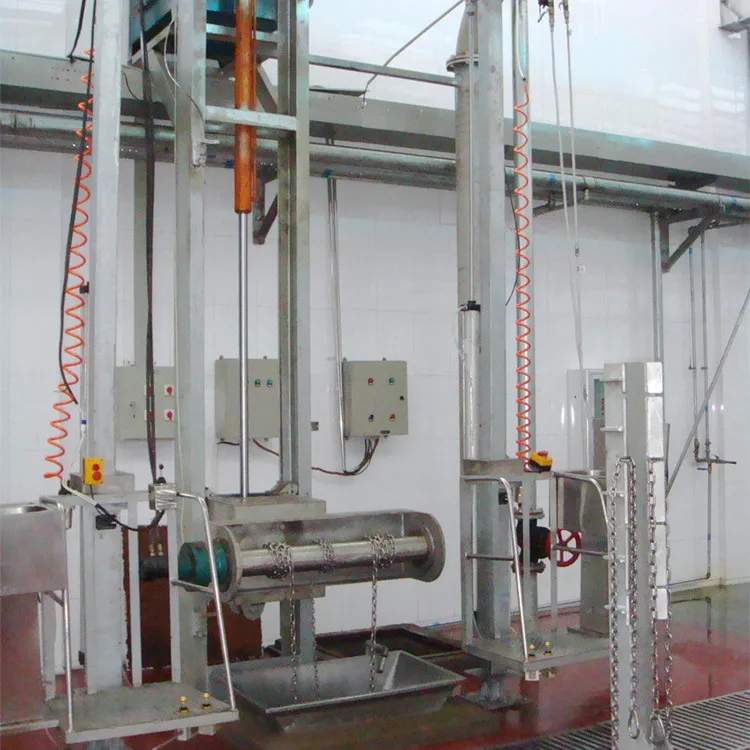 Cow hide pulling hydraulic peeling machine