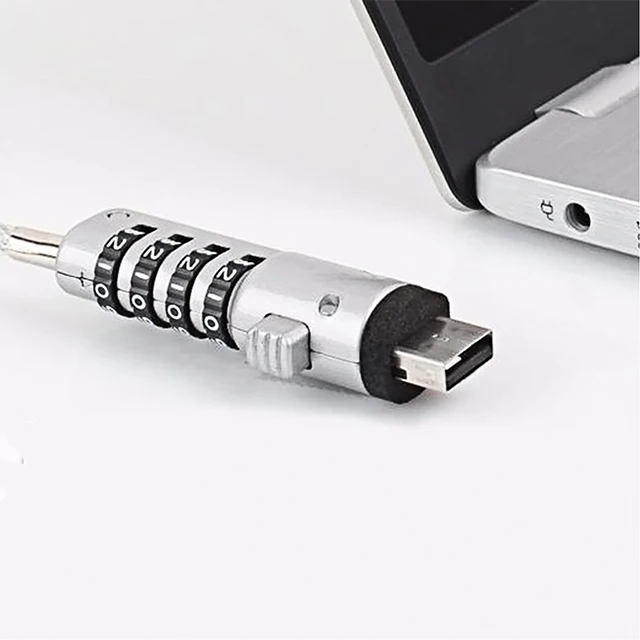 4 Digit USB Combination Lock for Laptop