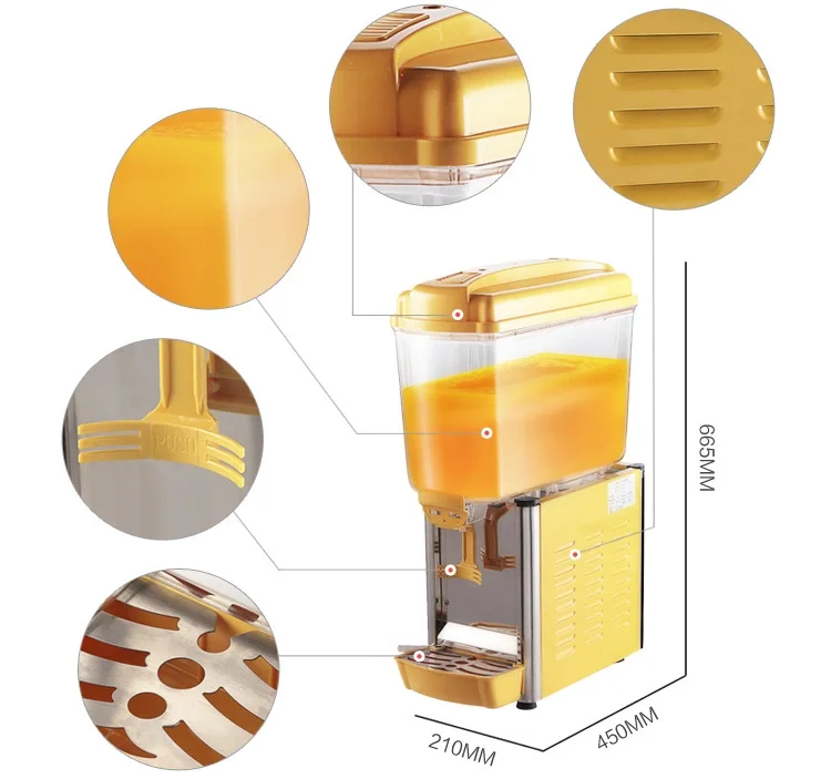 新しいデザインのジュースディスペンサー飲料機、商業ケータリング