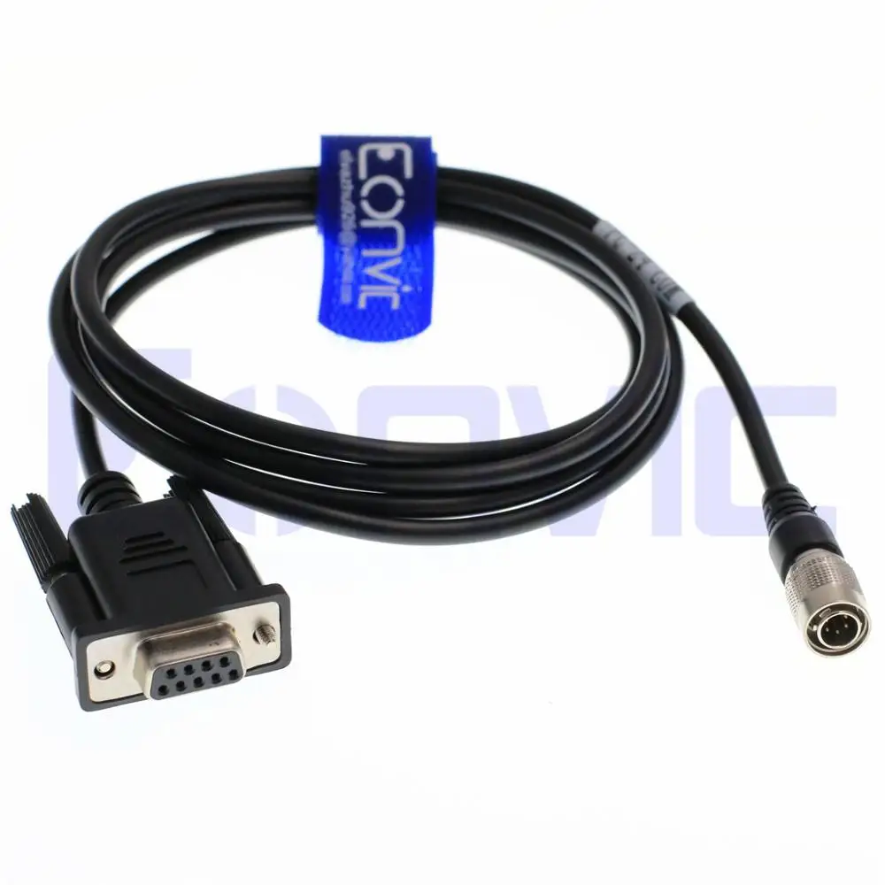 RS232 COM DB9 Data Cable Male 6pin Hirose for Trimble S6,S8 Total Stations 