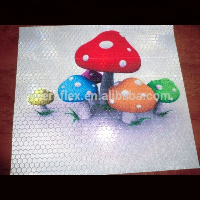 500DX500D Prismatic Reflective PVC Sheet Inkjet Printing Compatible Banner Material