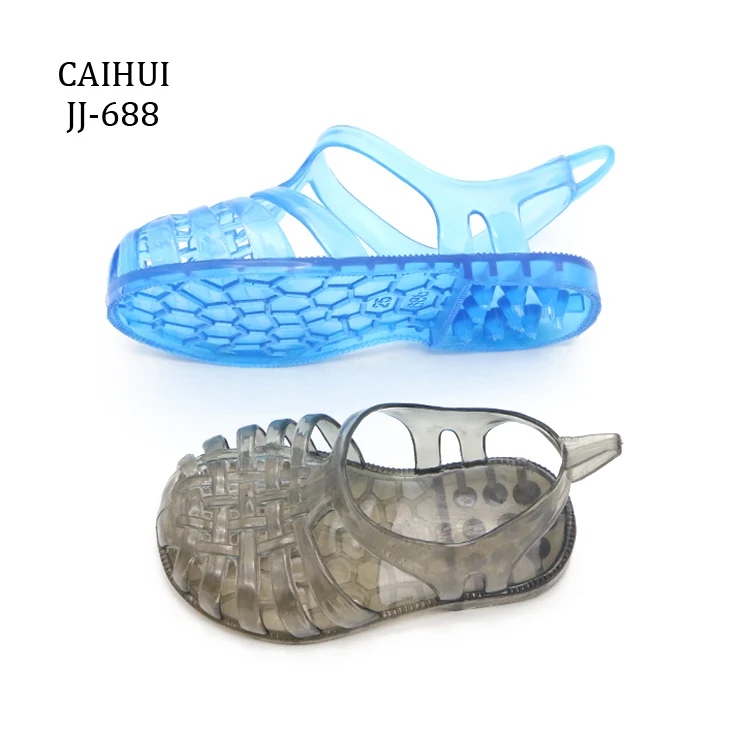 Wholesale PVC Flat Children's Jelly Slide Slippers