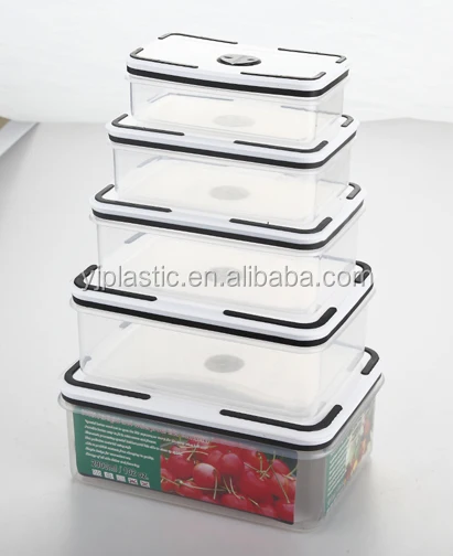 10PCS  Rectangle Plastic Food Container Sets