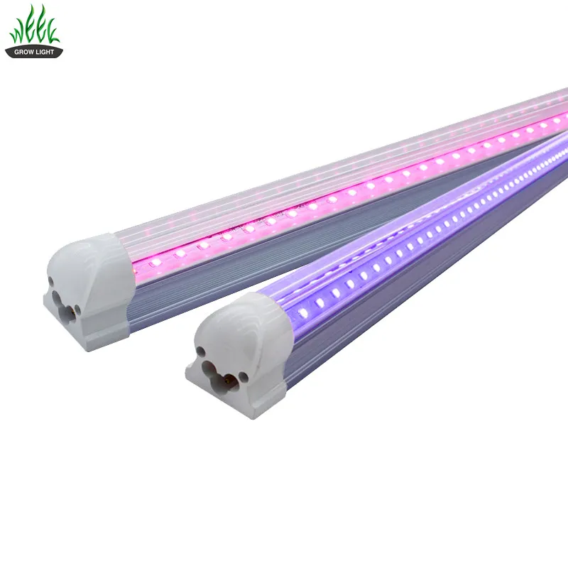 3x 4ft 60W LED Grow Light Warm Full Spectrum T8 Tube for Hydroponics Plant Lamp 