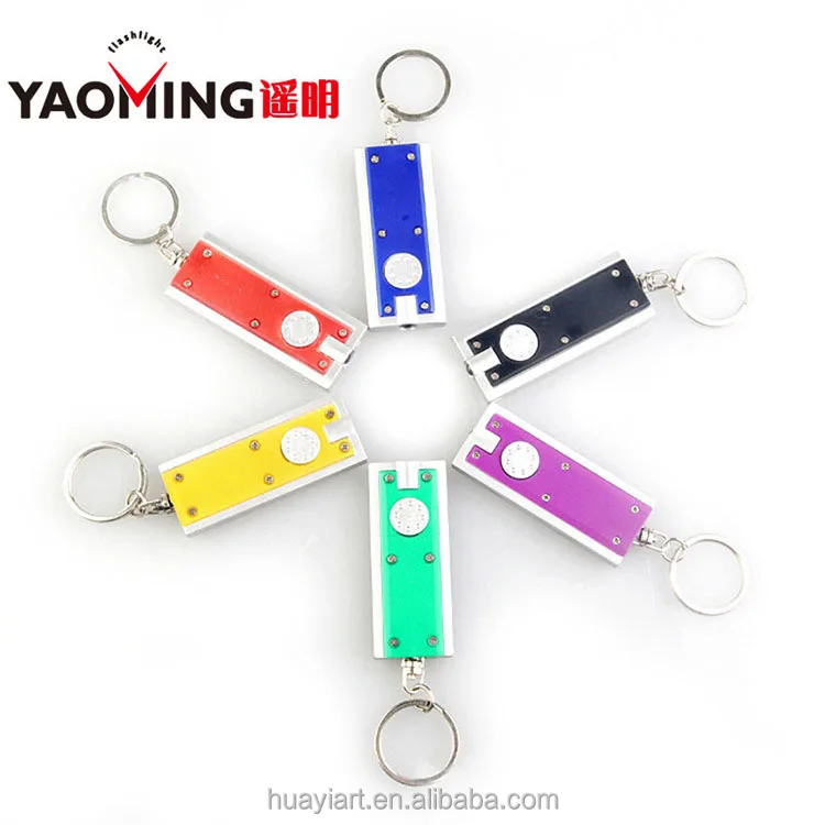 Оптовая продажа OEM портативный ABS светодиодный подарок брелок мини фонарик карманный рекламный в светодиодных