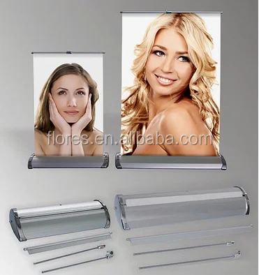A3&a4 Mini Roll up Banner Pocket Desktop Roll Screen