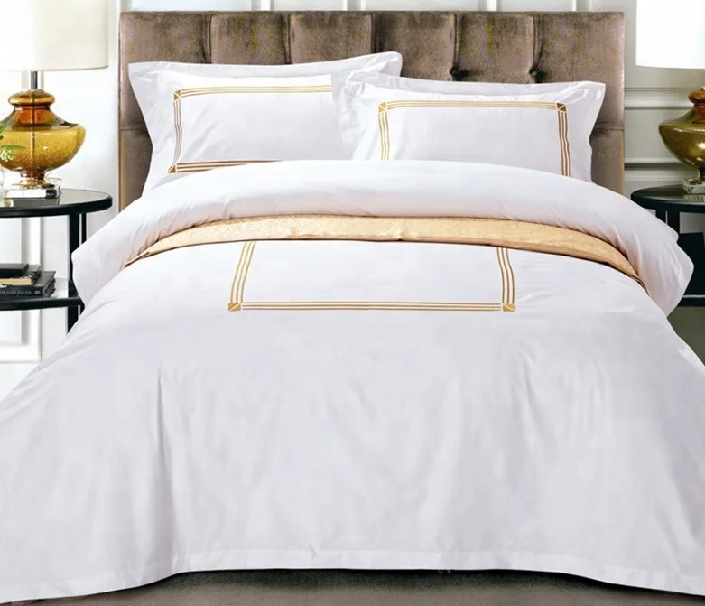 4 Piece Single Double Queen King Hotel Bed Sheet 100 Cotton