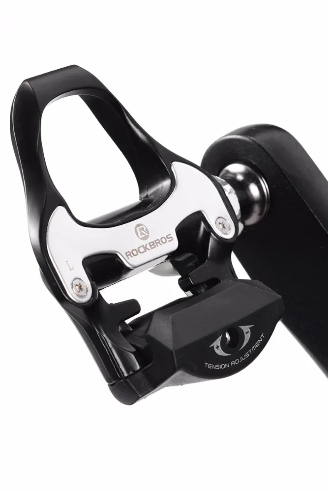 Rockbros Road Pedal Self-locking Aluminum Alloy Foot Pedal Lightweight  Lubricating Bearing SPD-SL Bike Pedal