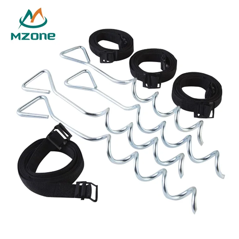 Mzone Trampoline Anchor Kits Stakes With Strap
