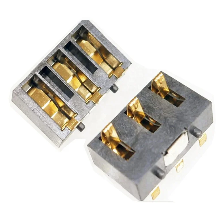6P Right Angle Battery Connector for Mobile Phones 4P 8P Terminals 2.0mm Pitch ABS Housing Copper 3P Battery Connector Power