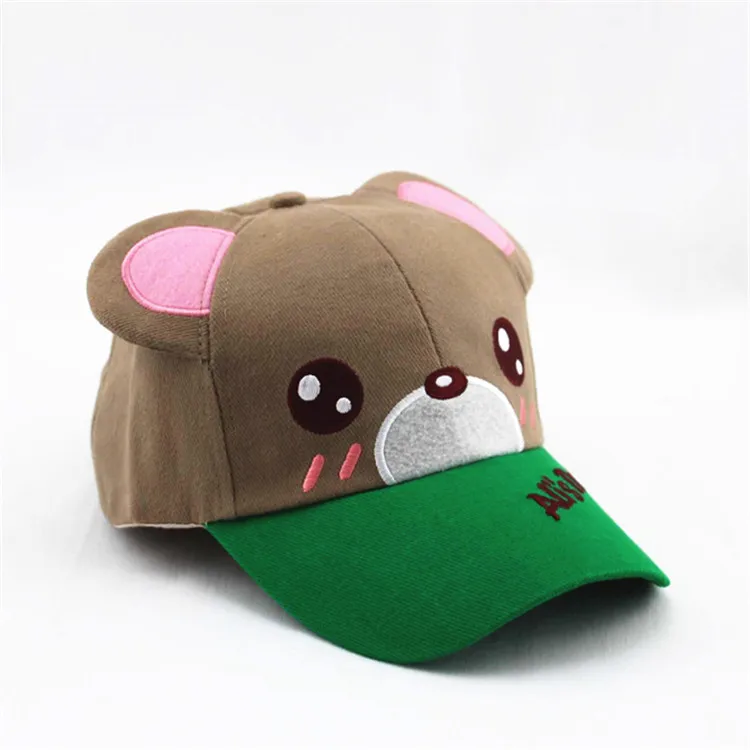 耳マフ付きのカスタマイズされたかわいい動物のクマの頭の子供の赤ちゃんの野球帽 Buy 野球耳マフ 野球帽 子供キャップ Product On Alibaba Com