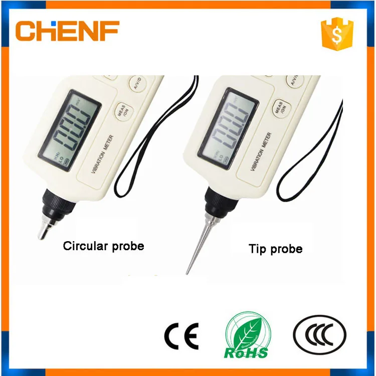 Portable Handheld Digital Vibration Meter CF-63A China Machines with LCD Display 1-Year Warranty