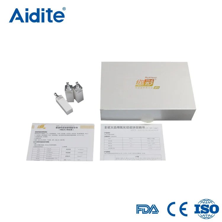 
 AIDITE Dental Zirconia disks for Roland DWX 50/ AT multilayer for anterior teeth  
