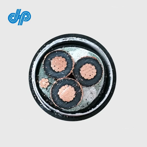 5KV 8KV 15KV 3C with Ground Multiconductor XLPE PVC AIA Aluminum Interlocked Armoured Power Cable 350 MCM