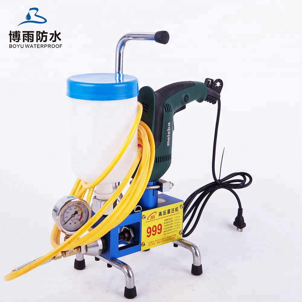 Boyu 998 High-Pressure Grouting Injection Pump Machine Waterproof Steel & HDPE for Concrete Application