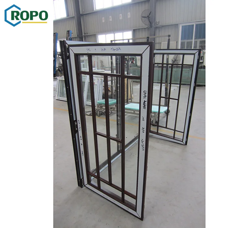 AS2047 Australia Standard UPVC Glass Dual Pane Balcony Flat Bar Grill Colors Windows