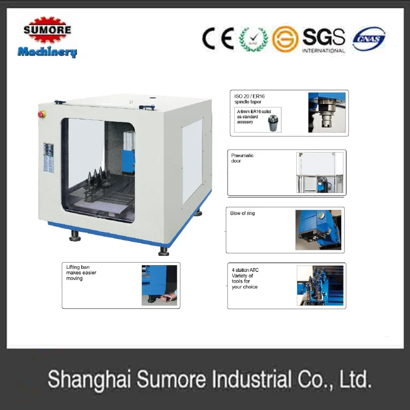 Мини 3 axis CNC фрезерный станок с ЧПУ с низким-натриевый вкладыш GCL SP2213A