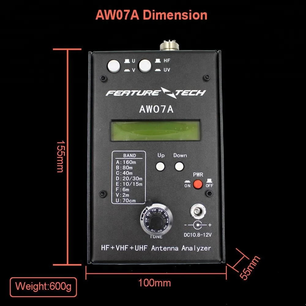 AW07A Antenna Analyzer - Ideal for Ham Radio DIY Projects