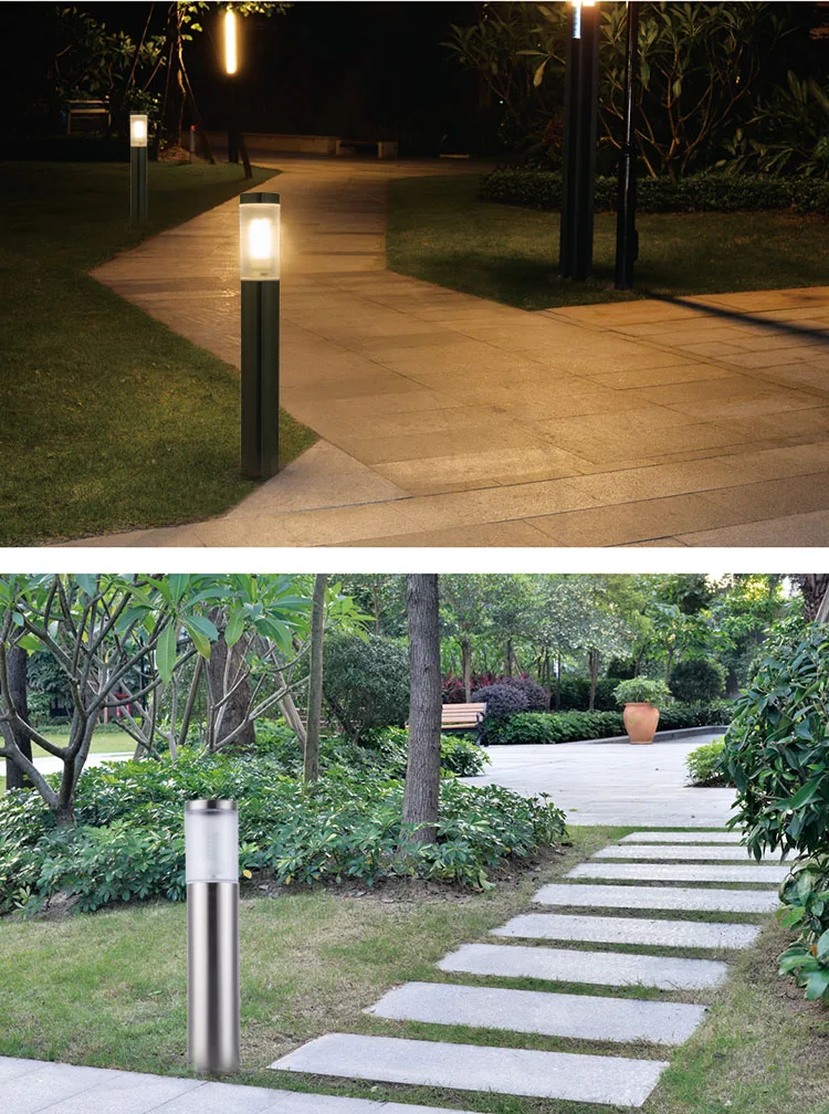 60cm 100cm Ip65 E27 Outside Led Garden Lamp Outdoor Stainless Steel Led ...