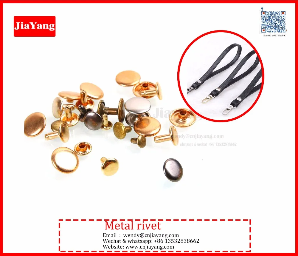Латунь никель черный 6 мм единой заклепки cap для браслета