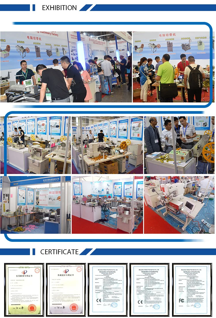 Factory Price Computer Controlled Hot and Cold Elastic  Care Label Magic Tape and for mask Hot&Cold Tape Cutting Machine