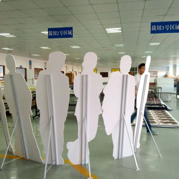 Rigid PVC Foam Board Cutout Stand Wind Resistant Life Size Cardboard Standees