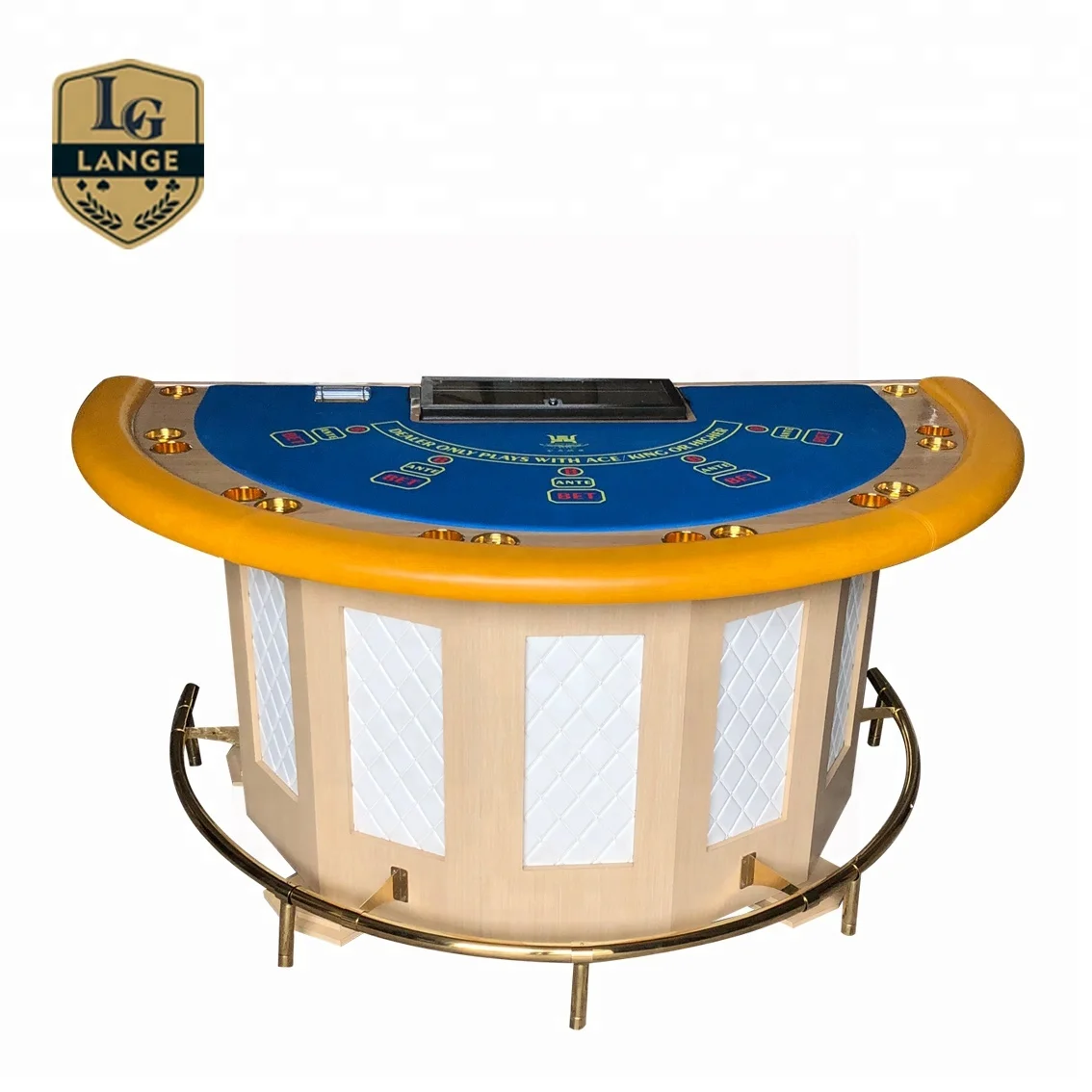 豪华半圆迷你二十一点加勒比海扑克桌百家乐桌游戏桌