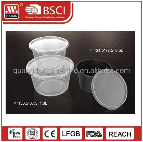 Haixing Plastic Clear Plastic Disposable Microwave Food Container