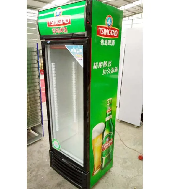 Upright Beverage Showcase Commercial Upright Cooler Fridge Store Glass Door Display Refrigerator  Beverage Cold Drink  Cooler