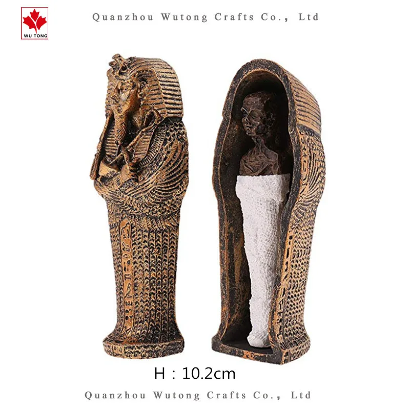 古代エジプトの棺、ミイラの置物付き、家の装飾用樹脂工芸品| Alibaba.com