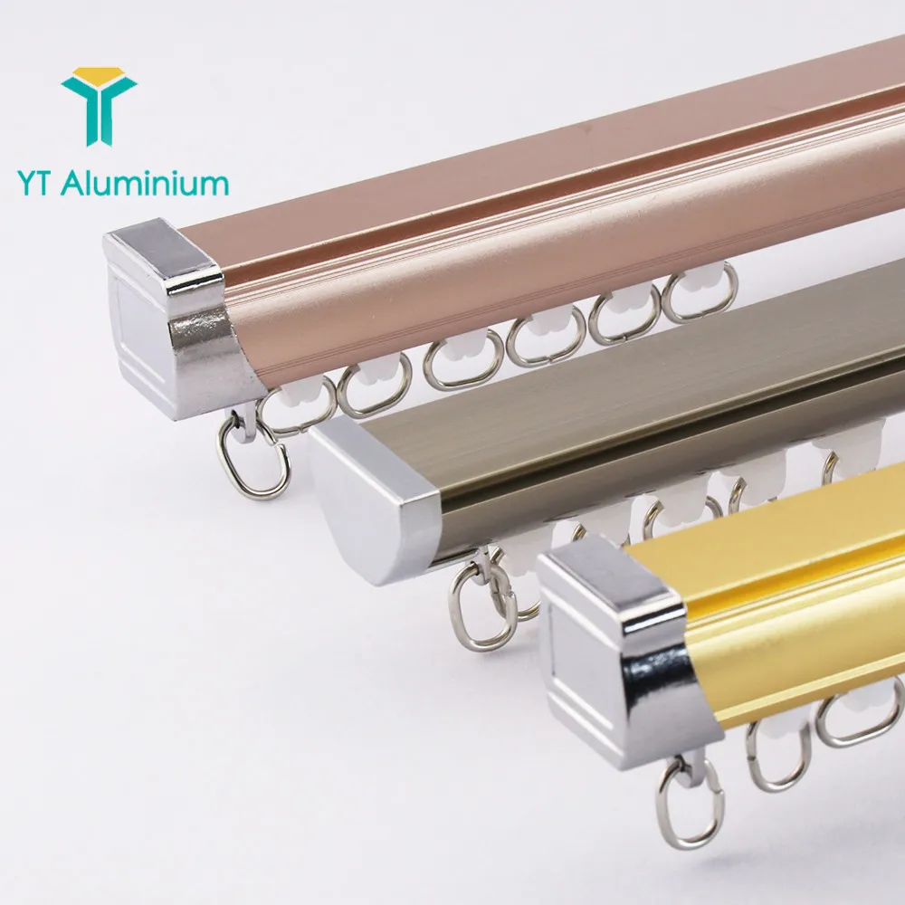 25m Aluminium Cordless Curtain Rail Track Ceiling Buy Thin Curtain Track