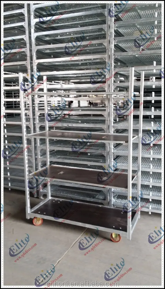 
 Тележка CC/голландская тележка с цветами/тележка со стальной рамой и полкой из фанеры  