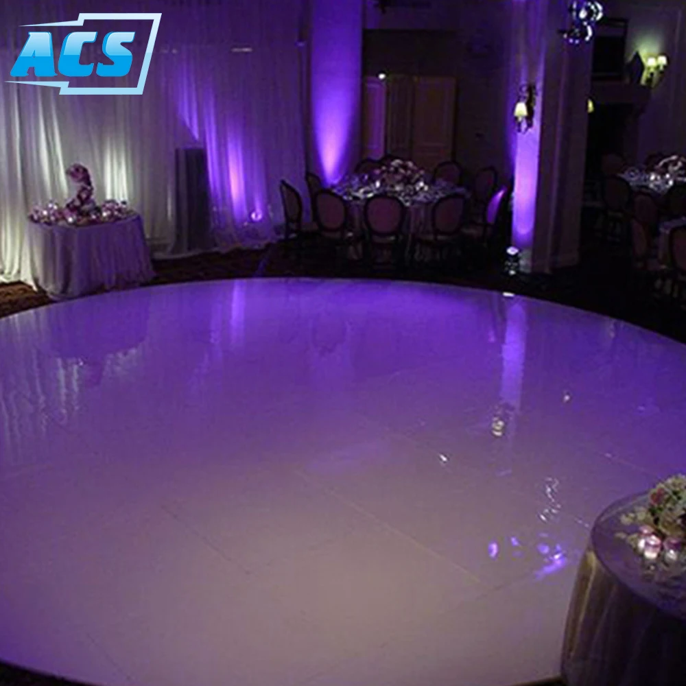 Wedding laminate portable white round dance floors for sale