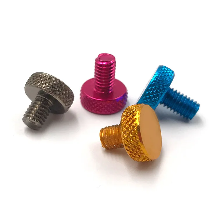 Details about   M3*4~100 High Head Color Aluminium Anodised Knurled Thumb Screw Head Size D15*10 