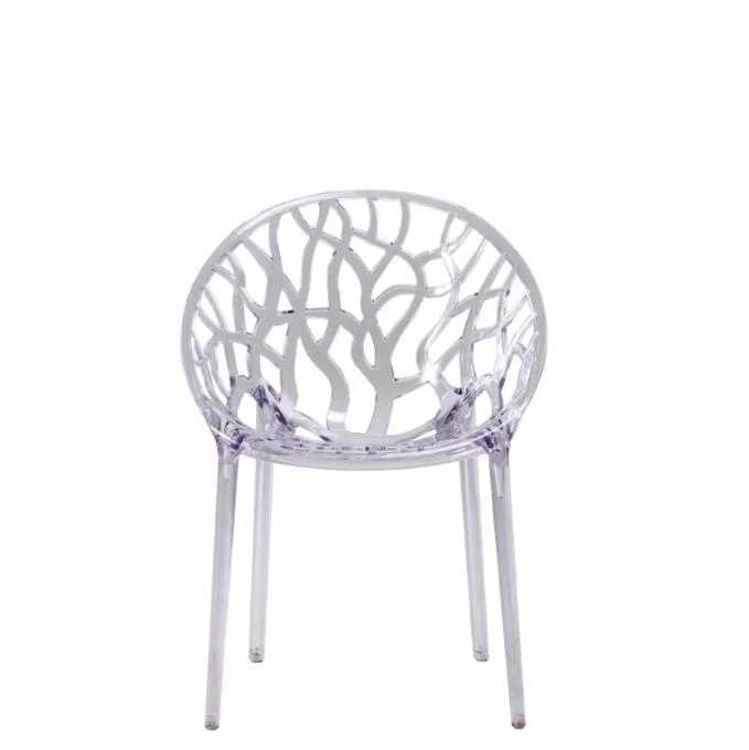 Домашняя мебель для столовой современные штабелируемые пластиковые поликарбонатные прозрачные акриловые стулья