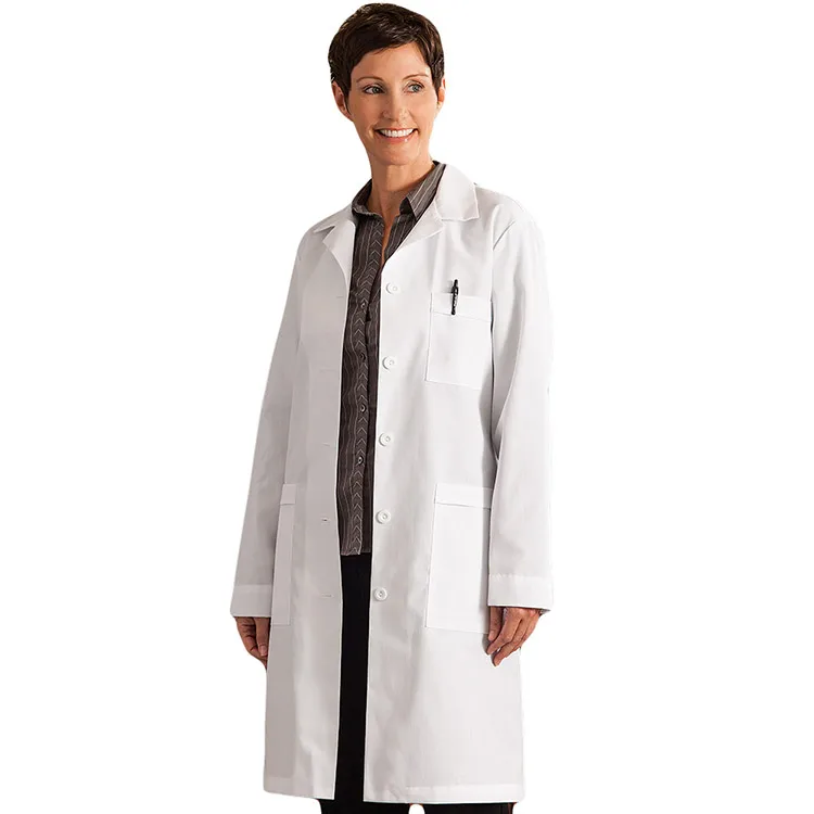 NY Threads Ny Threads Professional Lab Coat For Women, Full Sleeve Cotton  Blend Long Medical Coat (White, 3X-Large)